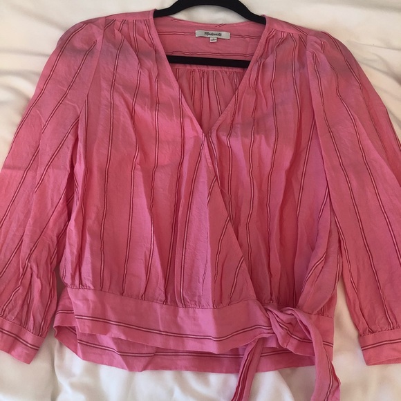 Madewell cropped wrap top - Picture 2 of 3